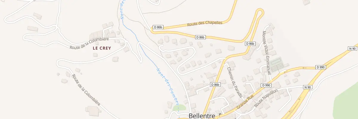 Plan du 5 Rue de la Combe du Moulin à La Plagne Tarentaise