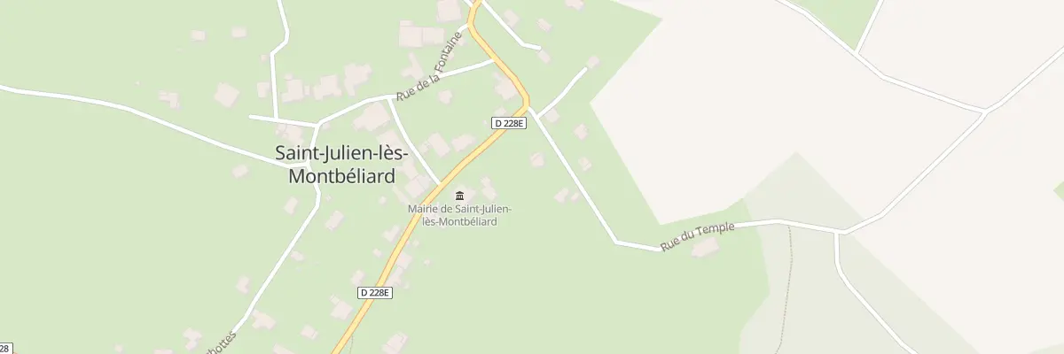 Plan du 2 Rue du Temple à Saint-Julien-lès-Montbéliard
