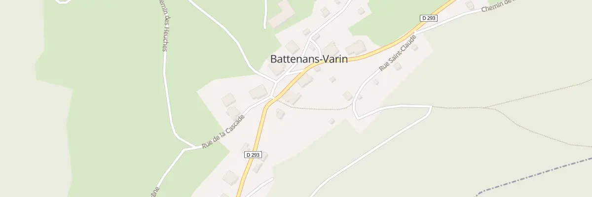Plan du 5 Rue Principale à Battenans-Varin