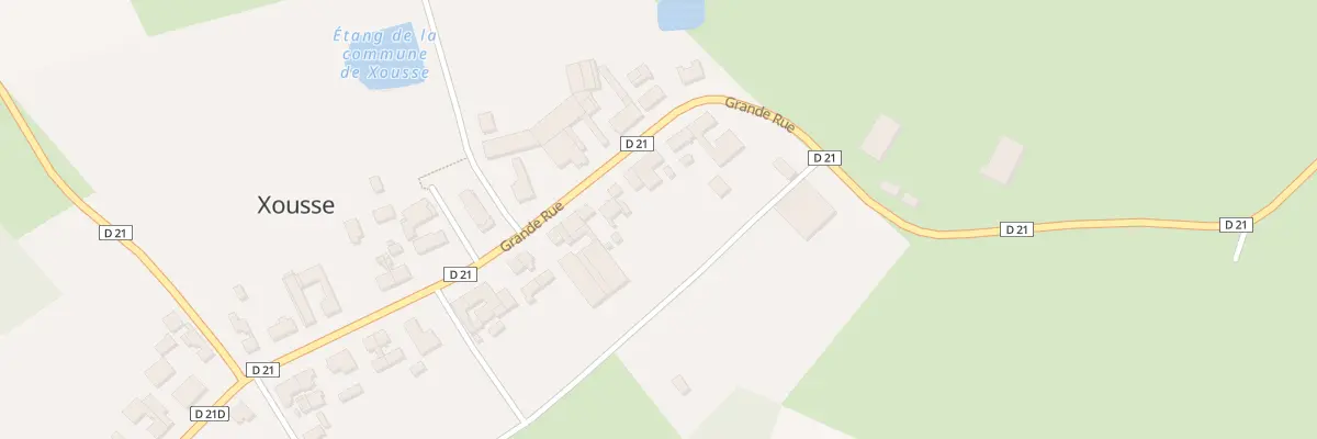 Plan du 36 Grande Rue à Xousse