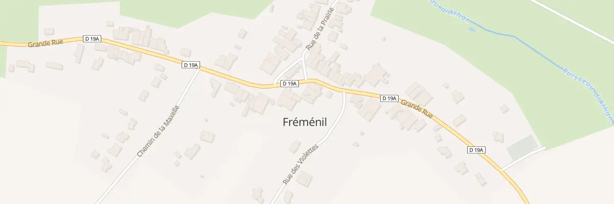 Plan du 19 Grande Rue à Fréménil