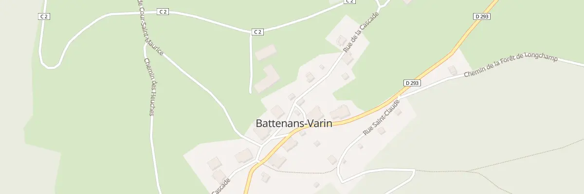 Plan du 2 Rue de la Cascade à Battenans-Varin