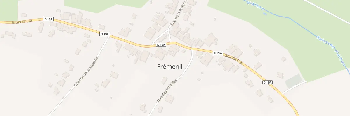 Plan du 17 Grande Rue à Fréménil