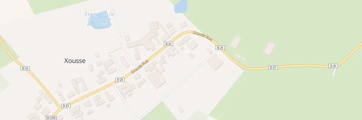 Plan du 38 Grande Rue à Xousse