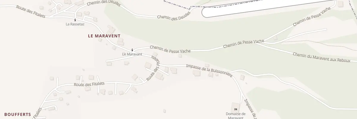 Plan du 104 Che de Pesse Vache à Thollon-les-Mémises
