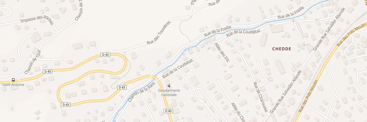 Plan du 87 Rue de la couttetaz à Passy