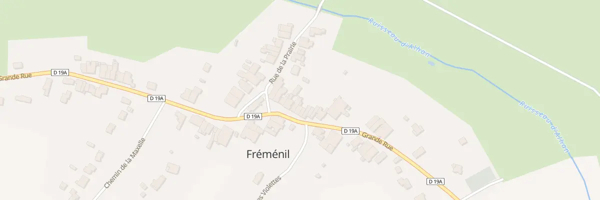 Plan du 20 Grande Rue à Fréménil