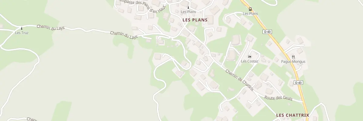 Plan du 80 Che des Places à Saint-Gervais-les-Bains