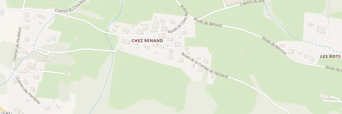 Plan du 88 Rte de la Combe de Vercland à Samoëns