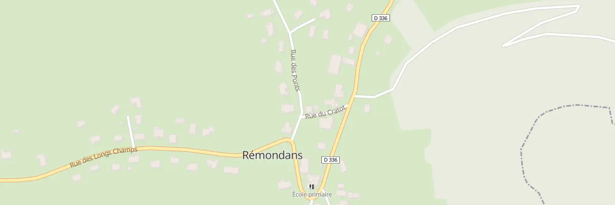 Plan du 1 Rue du Cratot à Rémondans-Vaivre