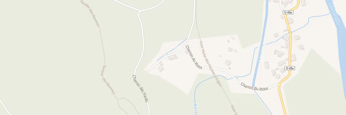 Plan du 4 Che du Ridot à Vagney
