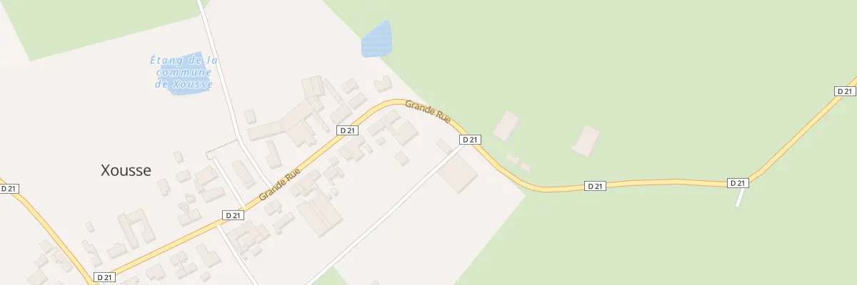 Plan du 42 Grande Rue à Xousse