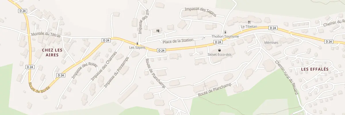 Plan du 1290 Rte de Borée à Thollon-les-Mémises