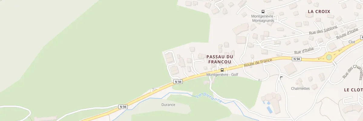 Plan du 199 Rte de France à Montgenèvre