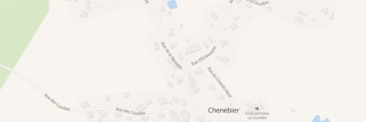 Plan du 2B Rue de la Neuvelle à Chenebier