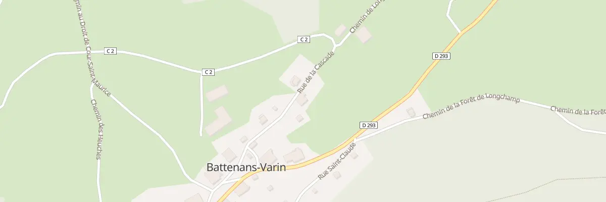Plan du 1 Rue de la Cascade à Battenans-Varin