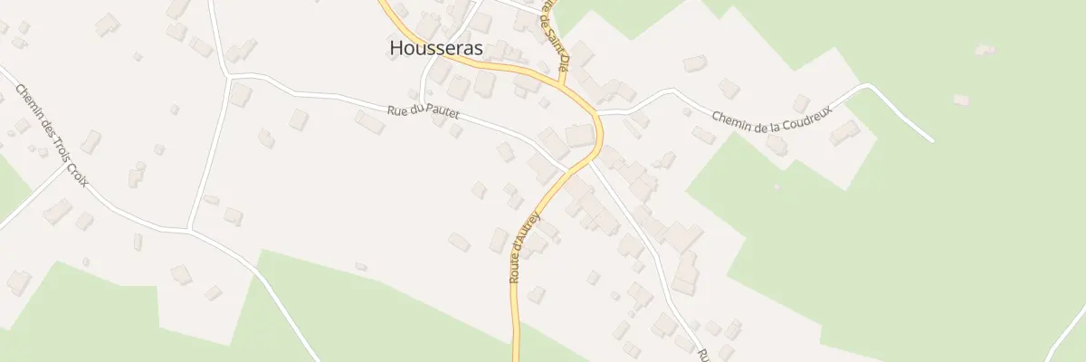 Plan du 14 Rte d’Autrey à Housseras
