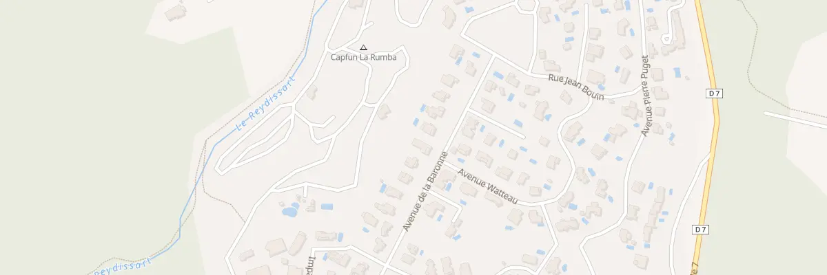 Plan du 136 Av de la BARONNE à Fréjus