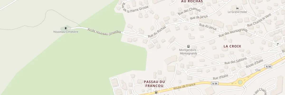 Plan du 5074 Au Sablon à Montgenèvre
