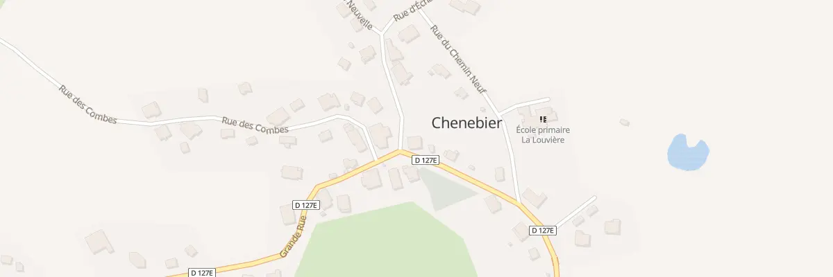 Plan du 5001 Pl du Temple à Chenebier