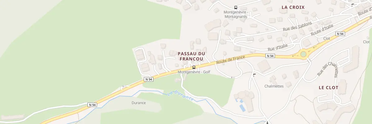 Plan du 285 Rte de France à Montgenèvre