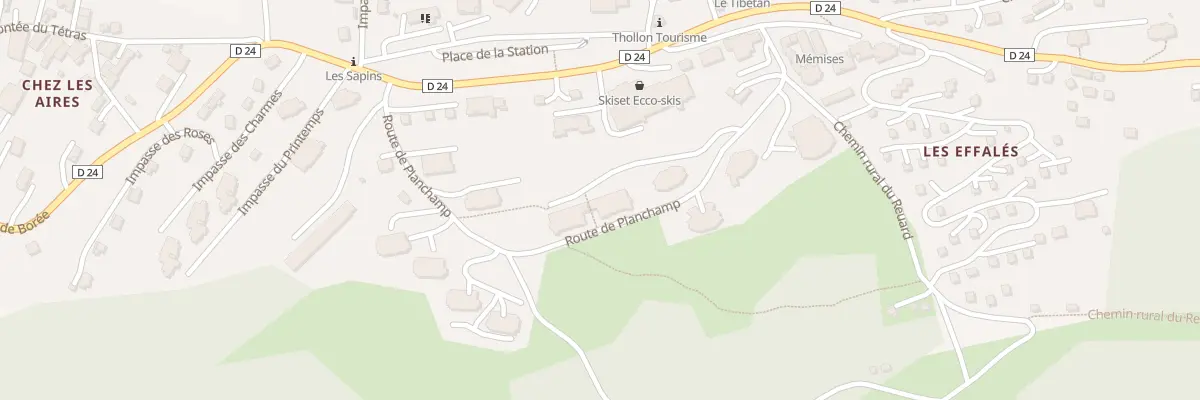 Plan du 243 Rte du Planchamp à Thollon-les-Mémises