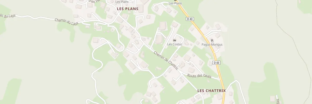 Plan du 1031 Che des Chattrix à Saint-Gervais-les-Bains