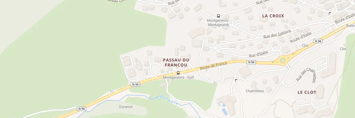 Plan du 301 Rte de France à Montgenèvre