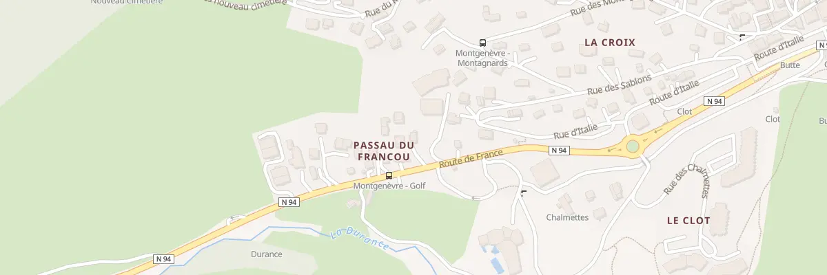 Plan du 335 Rte de France à Montgenèvre