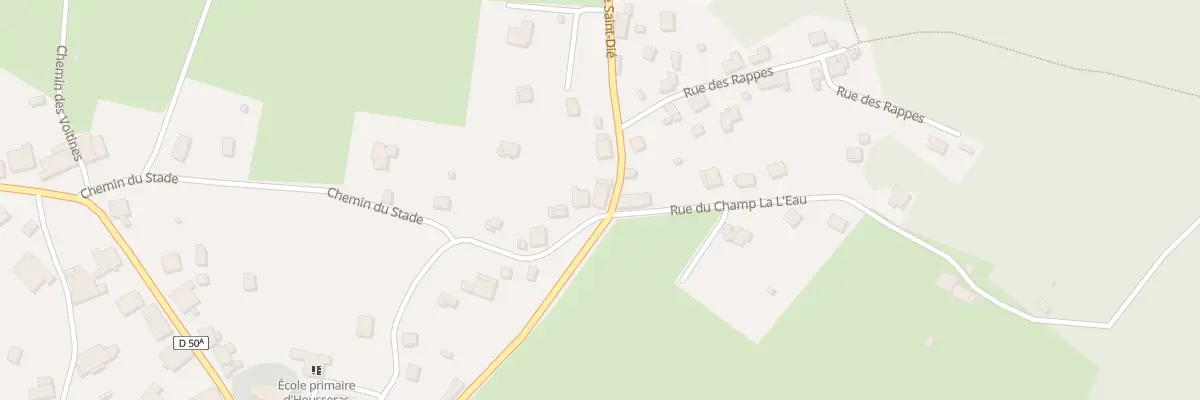 Plan du 311 Rte de St Die à Housseras