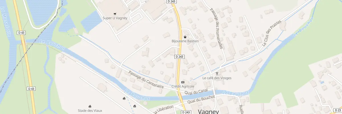 Plan du 1 Rue du Gen de Gaulle à Vagney