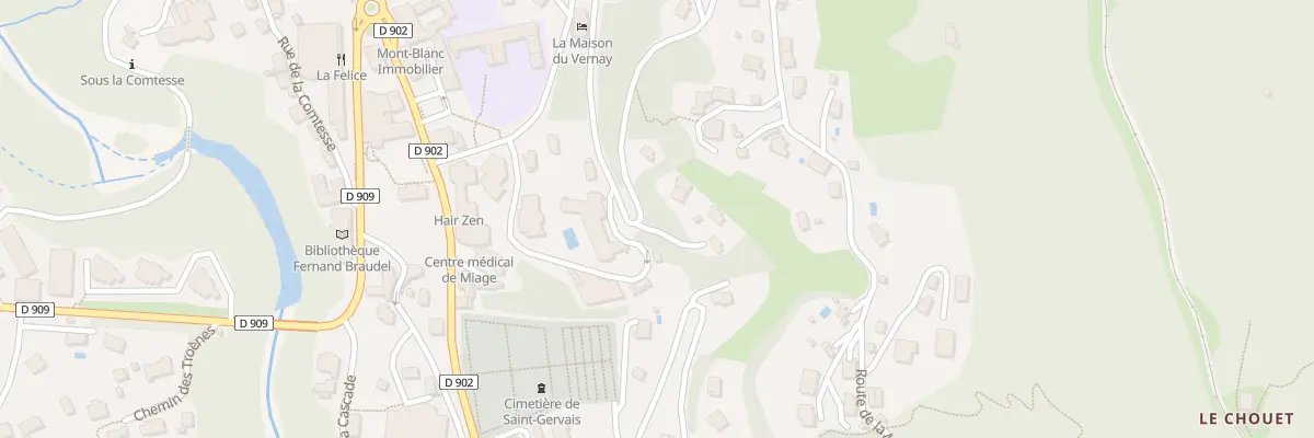 Plan du 400 Rte de la Mollaz à Saint-Gervais-les-Bains