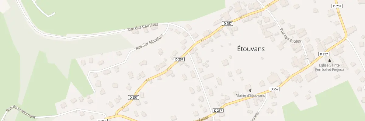 Plan du 14 Rue de la Libération à Étouvans