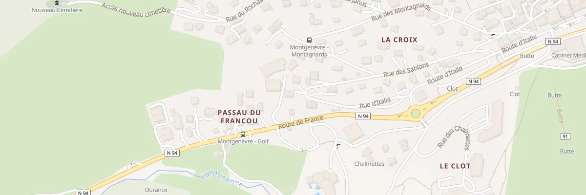 Plan du 189 Rue des Sablons à Montgenèvre