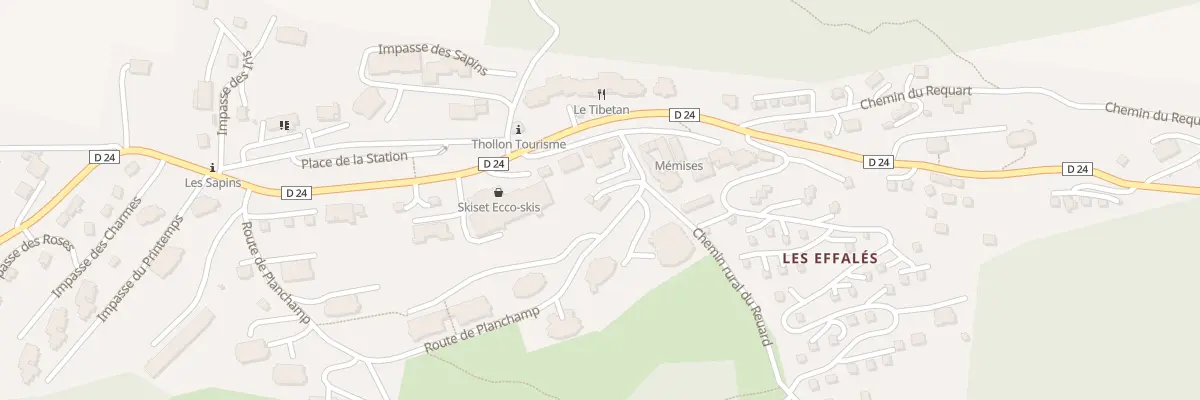 Plan du 142 Mte des Gentianes à Thollon-les-Mémises
