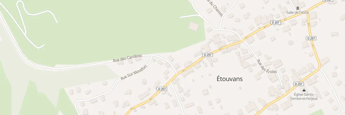 Plan du 4 Rue des Carrières à Étouvans