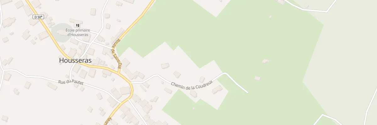 Plan du 99 Che de la Coudreux à Housseras