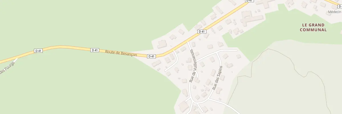 Plan du 21 Rte de Besançon à Bonnétage