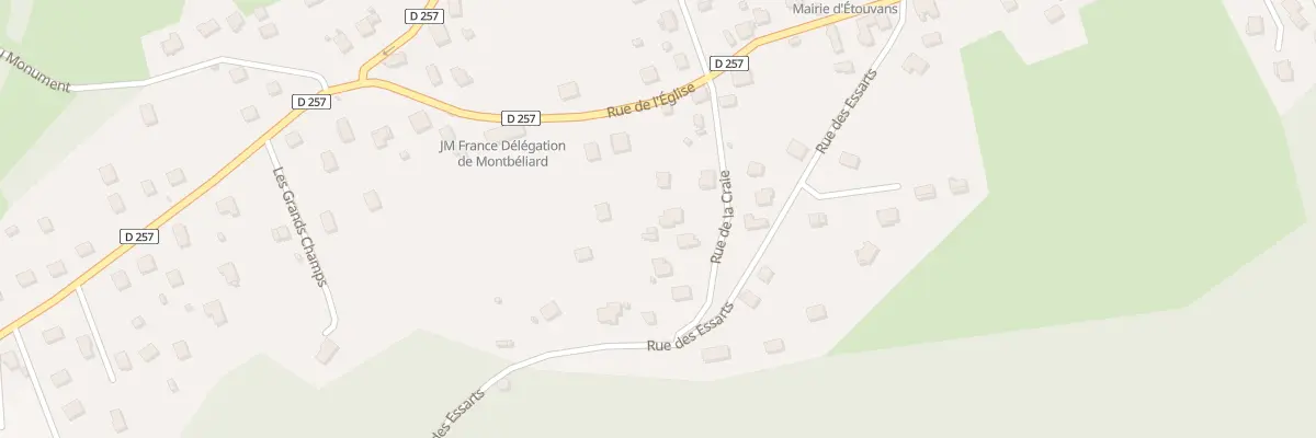 Plan du 4 Rue de la Craie à Étouvans