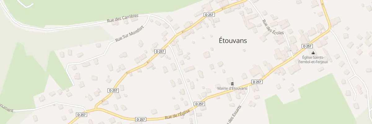 Plan du 8 Rue des Prés sous la Ville à Étouvans