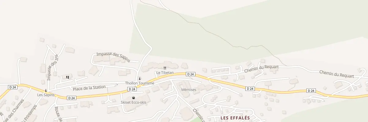 Plan du 1575 Rte de Borée à Thollon-les-Mémises