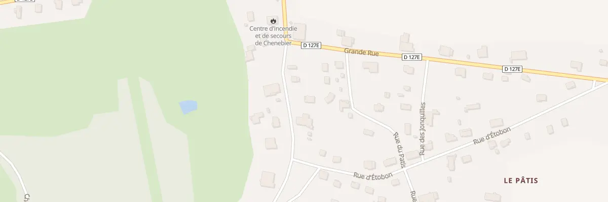 Plan du 9 Rue du Bois Battu à Chenebier
