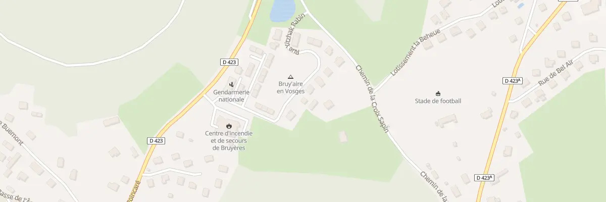 Plan du 17 Rue Yitzhak Rabin à Bruyères