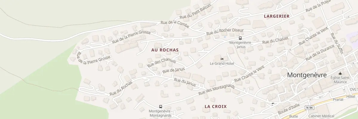 Plan du 133 Rue des Chamois à Montgenèvre