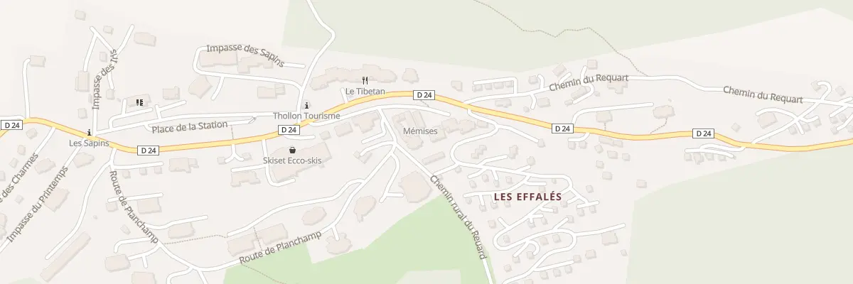 Plan du 68 Imp du Schuss à Thollon-les-Mémises