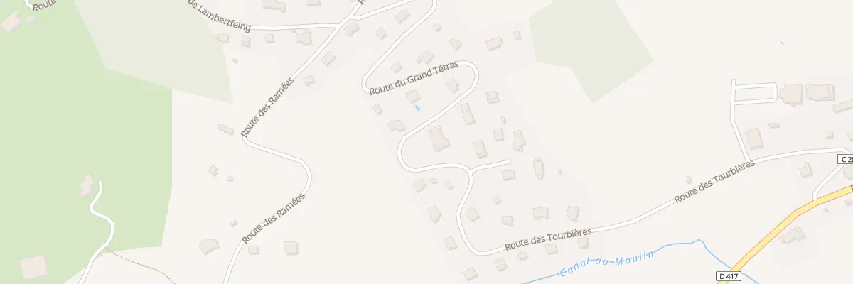 Plan du 10 Rte du Grand Tetras à La Forge