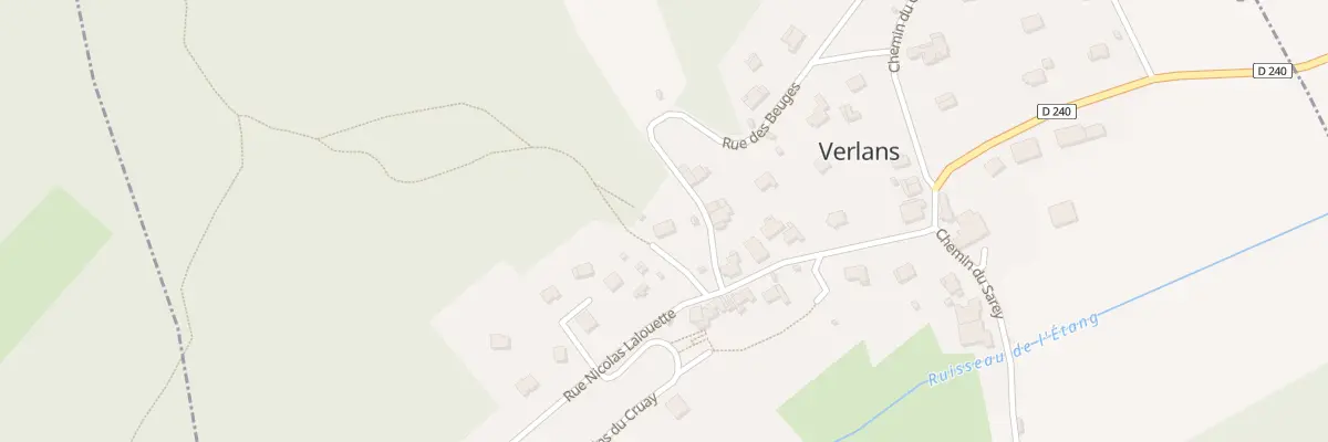 Plan du 2 Che du Charmois à Verlans