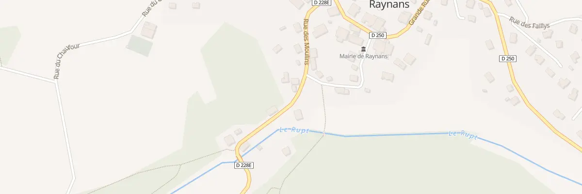 Plan du 25 Rue des Moulins à Raynans