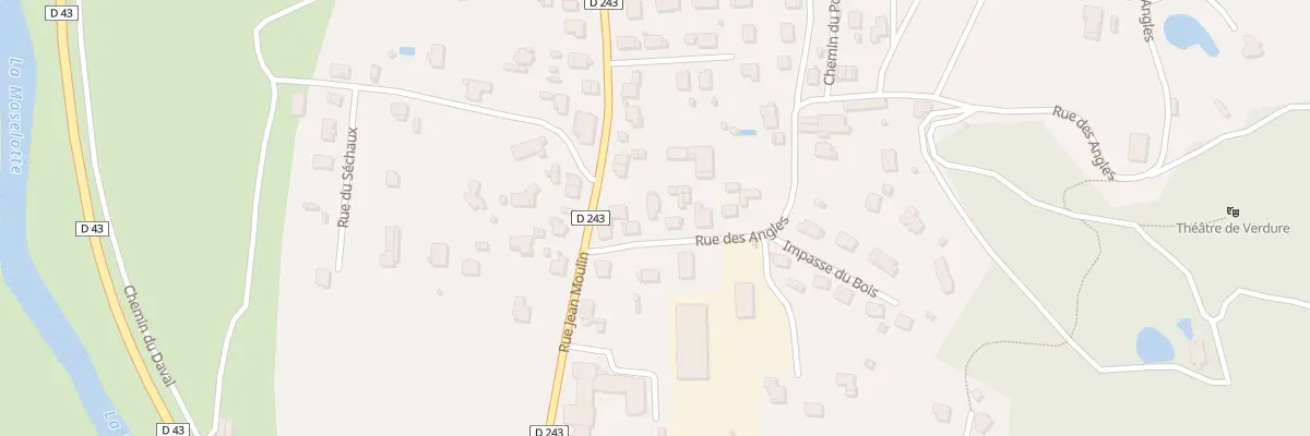 Plan du 1T Rue des Angles à Vagney