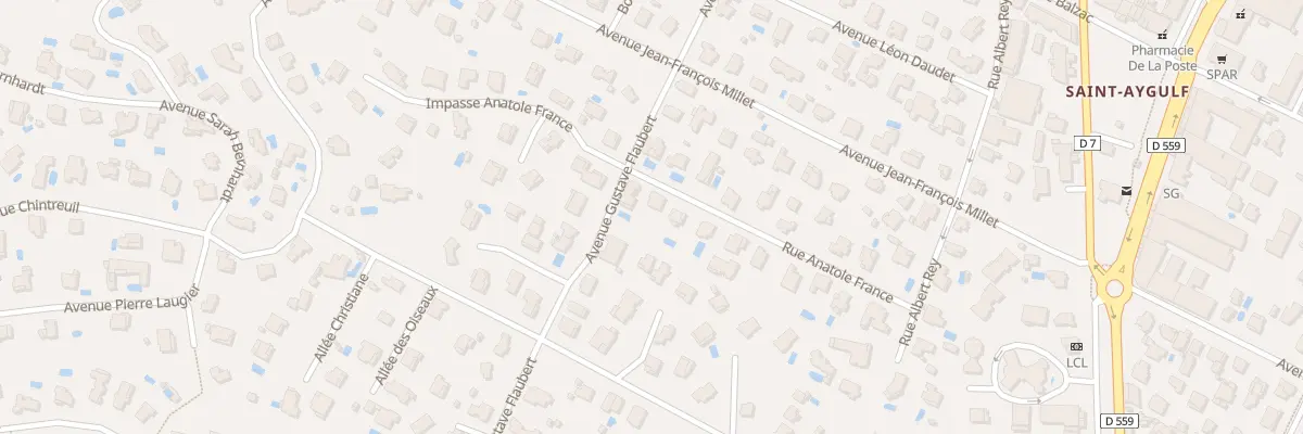 Plan du 215 Rue Anatole FRANCE à Fréjus